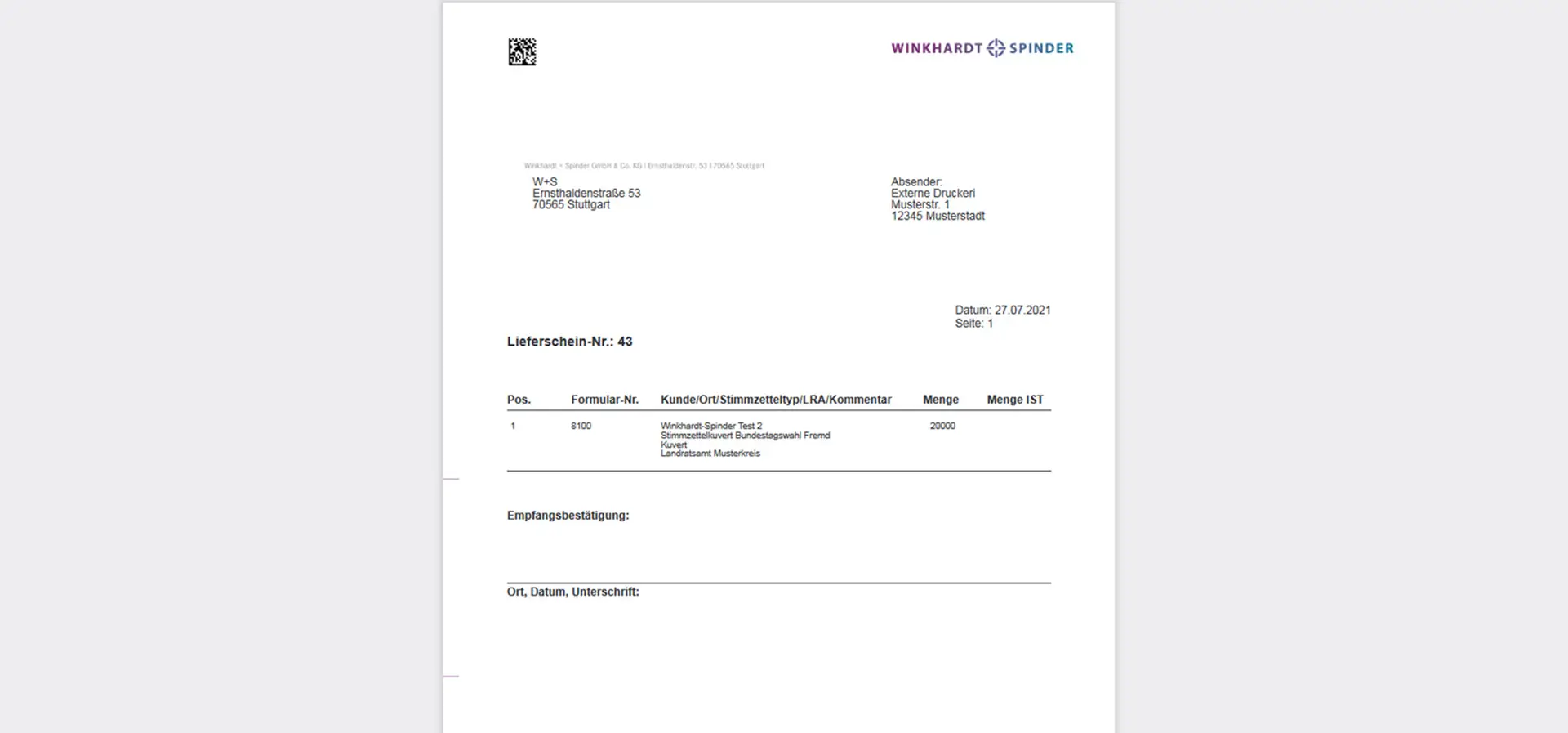 …und lassen Sie sich alle Lieferscheine direkt aus dem System erstellen!